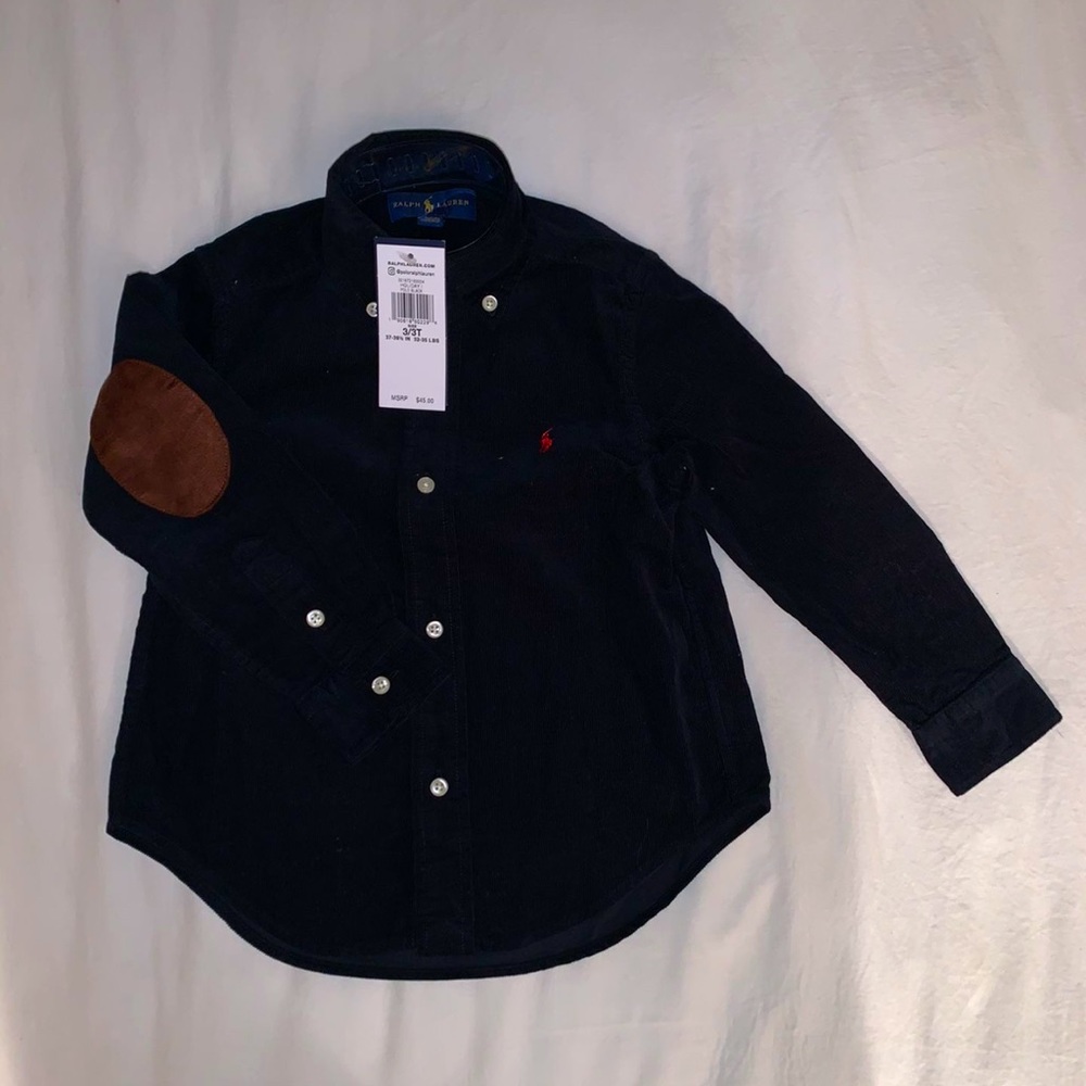 Ralph Lauren corduroy button down polo. Size 3T